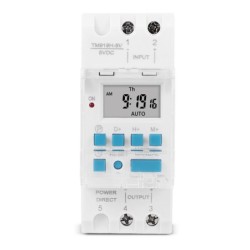 Temporizator digital programabil 12V, Sinotimer, 1min - 168 ore, releu electronic cu ceas și baterie înlocuibilă, TM919H-4